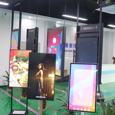 La ventana lateral dual LCD de 55 pulgadas exhibe alto brillo que hacen compras las muestras electrónicas interiores