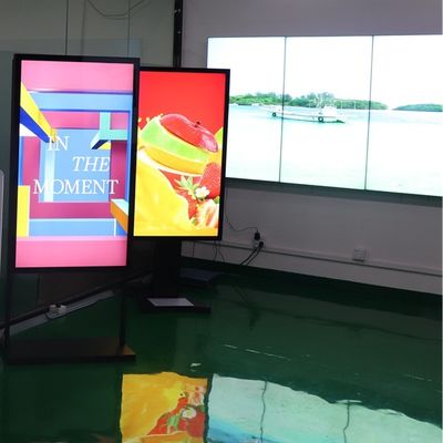 La ventana LCD de 65 pulgadas exhibe el solo frente de la tienda de la pantalla echada a un lado de los fabricantes