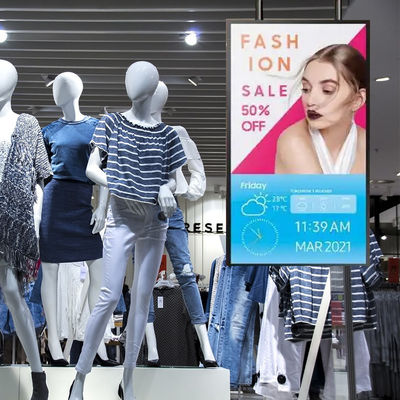 43 pulgadas Tft pantalla LCD Vesa estándar de señalización digital ventana de cara a la pantalla publicidad para empresas