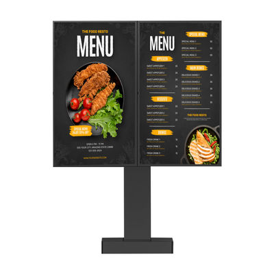 Display de pantalla de LCD a prueba de agua Drive Thru Digital Menu Board para publicidad de restaurantes