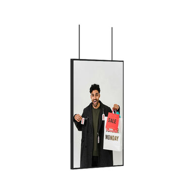 Display de señalización digital de 55 pulgadas Vitrina de la tienda LCD comercial pantalla de publicidad