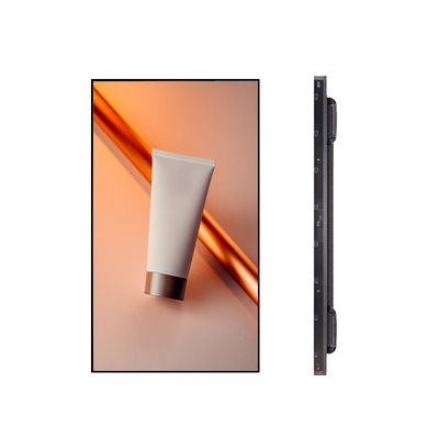 Tienda de venta al por menor pantalla LCD de ventana de 49 pulgadas información promocional quiosco monitor LCD