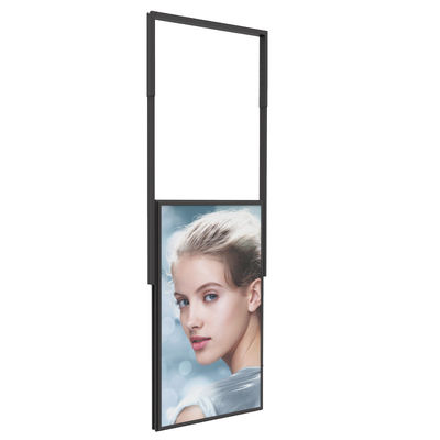 Display LCD de kiosco de publicidad ultra delgado de 43 pulgadas de doble cara para ventana de la tienda