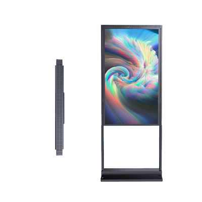 49 pulgadas de publicidad en interiores digital de vídeo de señalización piso de pie de pantalla LCD quiosco