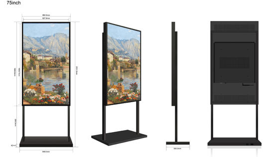 Display LCD de ventana de 75 pulgadas Ultra HD 2500-5000nits