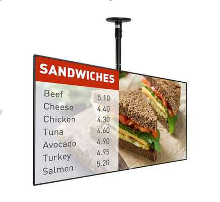 Fengshi 32 pulgadas 700nit FHD Ultra estrecho tableros de menú digital para interiores para restaurantes