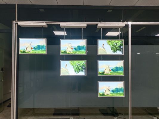 Pantalla LCD industrial de 21.5 pulgadas y 2000 nits para escaparates